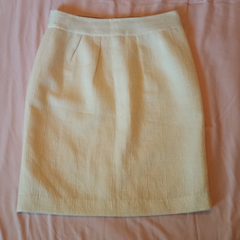 Cream Banana Republic Skirt